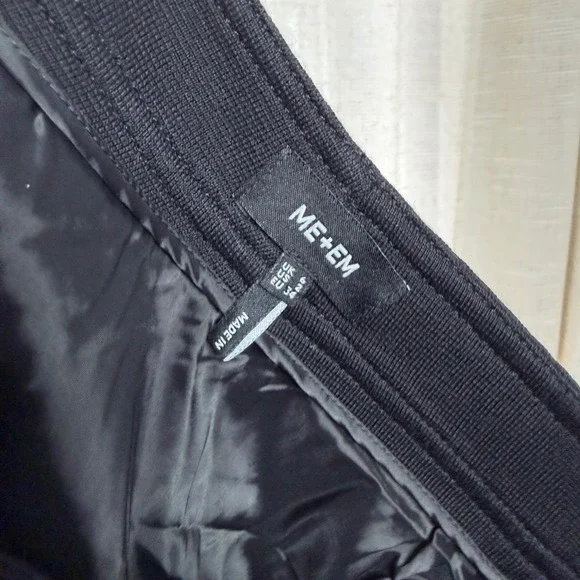 ME+EM Wool Blend Travel Tailoring Midi Skirt Black Pockets Size 2 US 6 UK - Picture 8 of 10